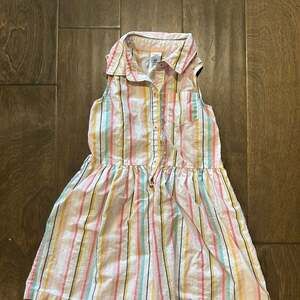 Carter's‎ Striped Sleeveless Belted Shirt Dress